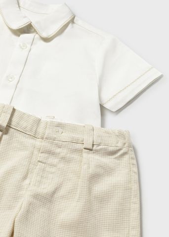 CONJ.BERMUDA LINO SUITING