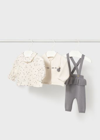 CONJ. 3 PIEZAS TRICOT