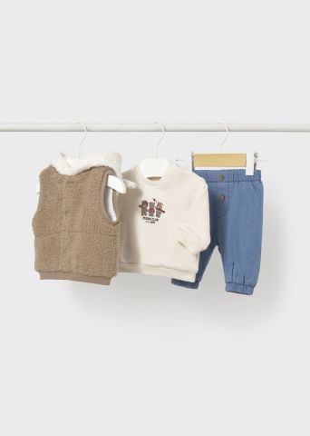 CONJ.PANTALON LARGO CHALECO