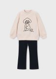 CONJ.LEGGINGS FELPA CORDON
